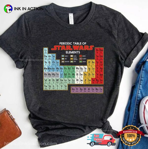 Periodic Table Of Star Wars Elements Unisex T-shirt