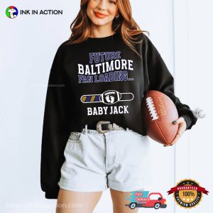 Personalized Future Baltimore Fan Loading Pregnancy Announcement T shirt 1