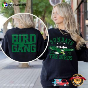 Philadelphia Eagles Bird Gang Sundays 2 Sided Shirt 2