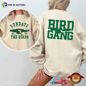 Philadelphia Eagles Bird Gang Sundays 2 Sided Shirt 3