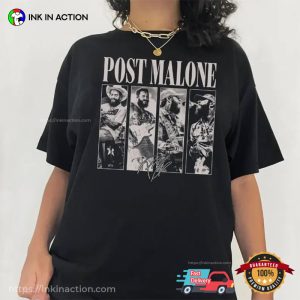 Post Malone Show Signature Comfort Colors T-shirt 1