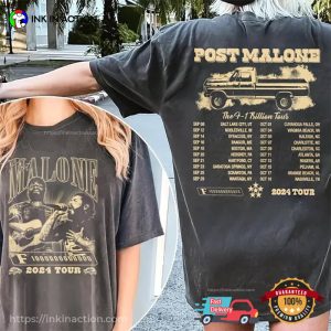 Post Malone The F 1 Trillion Album 2024 Tour Comfort Colors T shirt