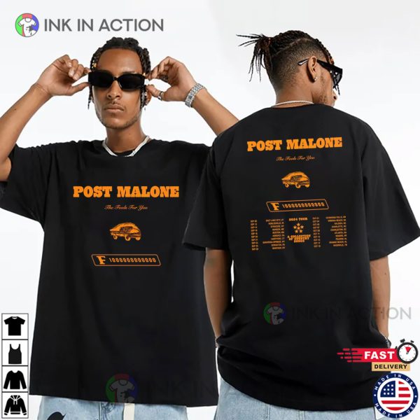 Post Malone The F 1 Trillion Tour 2024 Schedules Tee