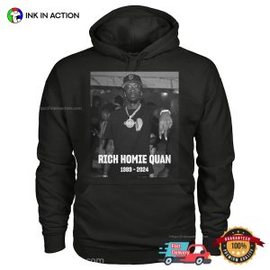 Rapper Rich Homie Quan 1989 2024 Memorial T shirt 2