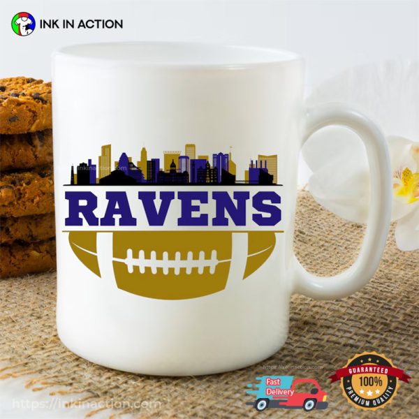 Ravens Football Skyline City Coffee Cup