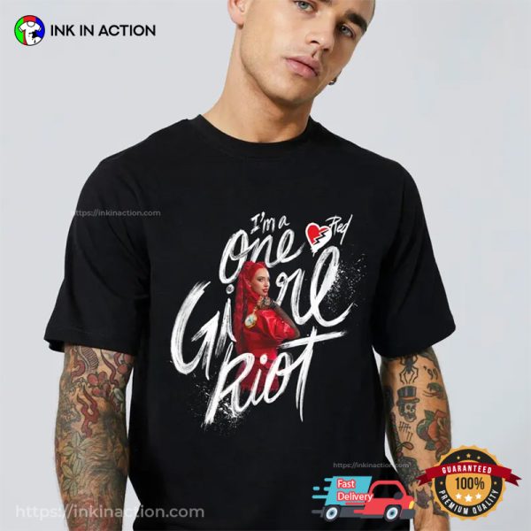 Red I’m A One Girl Riot Descendants 4 Movie T-shirt