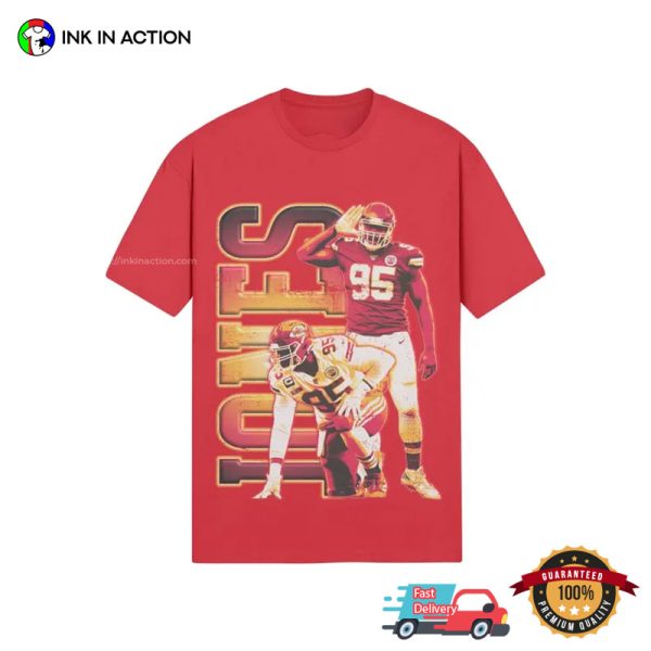 Retro Chris Jones Football Graphic T-shirt