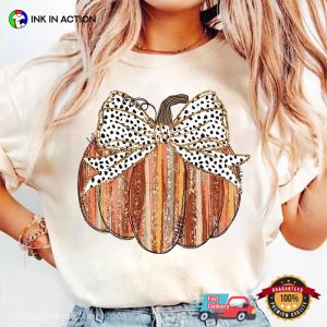 Retro Colorful Pumpkin Coquette Fall Comfort Colors T shirt 2