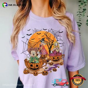 Retro Disney Minnie Daisy and Clarabelle Cosplay Hocus Pocus Comfort Colors T-shirt 1