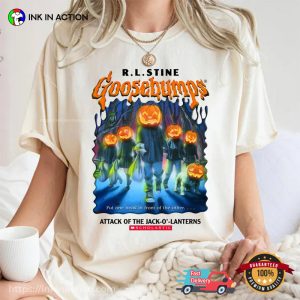 Retro Goosebumps Attack Of The Jack o lanterns Halloween Comfort Colors T shirt 1