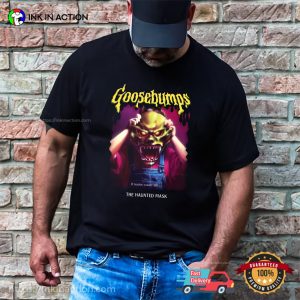 Retro Goosebumps The Haunted Mask Horror Halloween T shirt 3