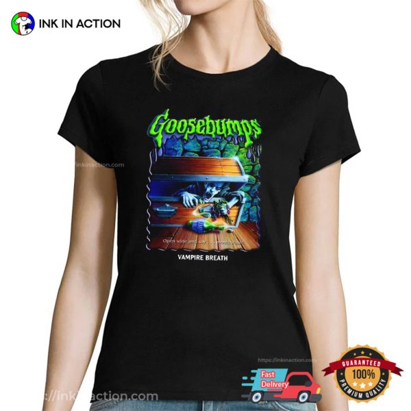 Retro Goosebumps Vampire Breath 90s Halloween T-shirt