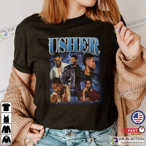 Retro Graphic Usher Concert Collection T-shirt