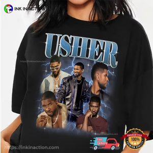 Retro Graphic Usher Concert Collection T shirt 3