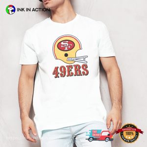 Retro San Francisco 49ers Big Helmet Football T-shirt