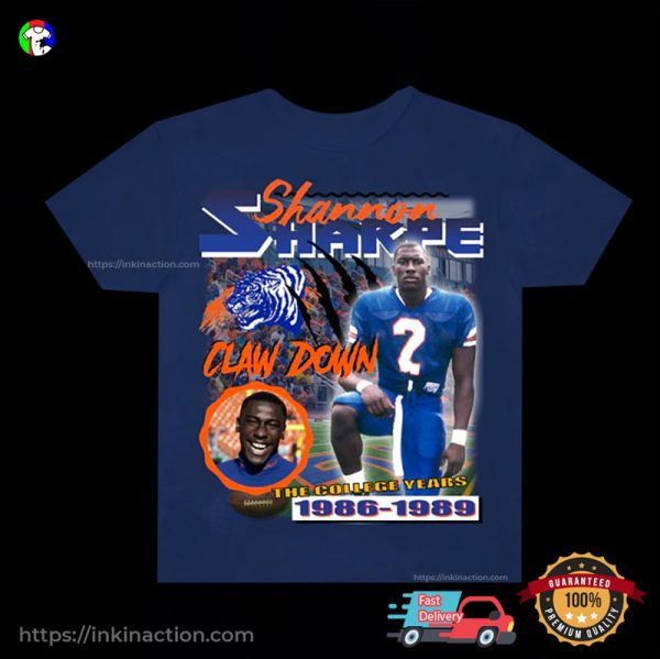 Shannon Sharpe The College Years Savannah State Tigers Vintage 90s Tee