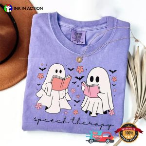 Speech Therapist Reading Ghost Comfort Colors T shirt 1