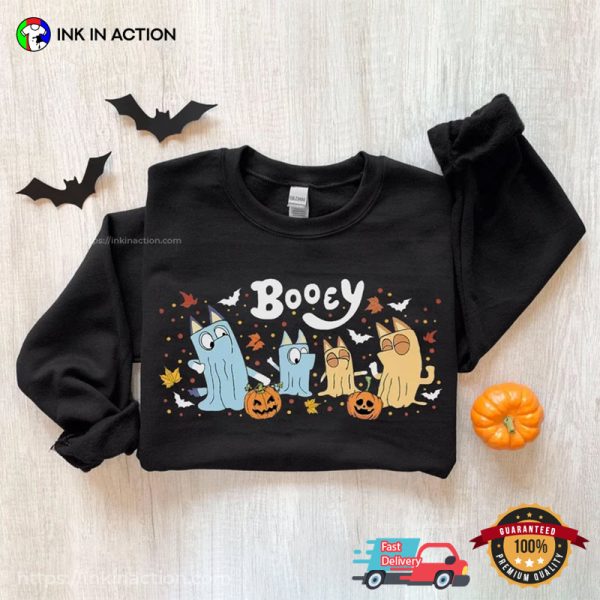 Spooky Season Funny Ghost Booey Halloween T-shirt