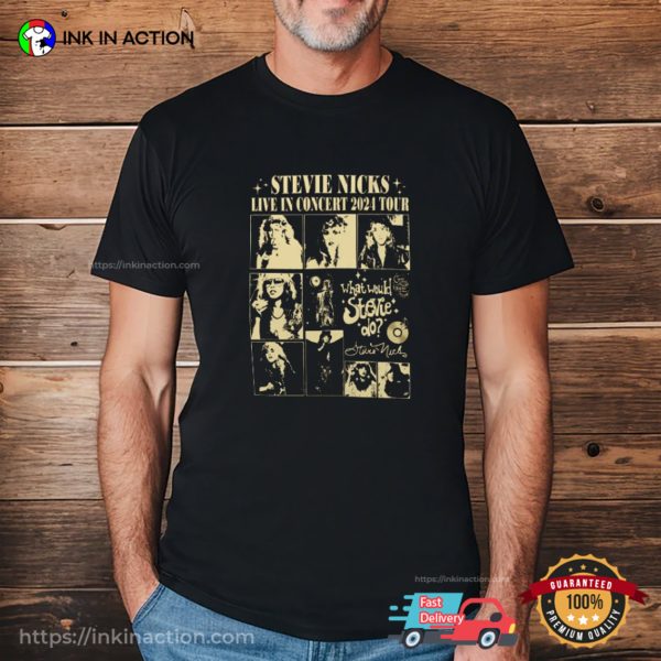 Stevie Nicks Live Concert 2024 Tour Vintage T-shirt