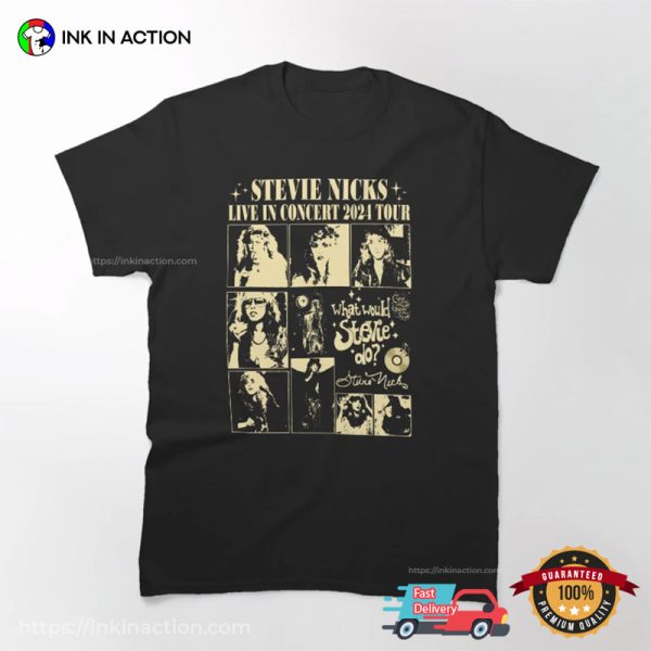 Stevie Nicks Live Concert 2024 Tour Vintage T-shirt