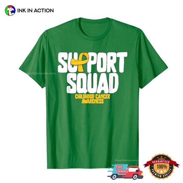 Support Squad Childhood Cancer Awareness T-Shirt