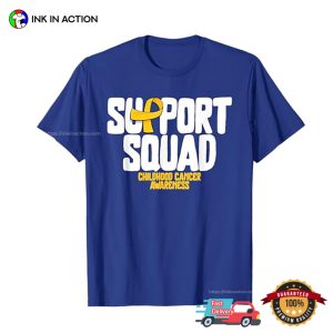 Support Squad Childhood Cancer Awareness T Shirt 3