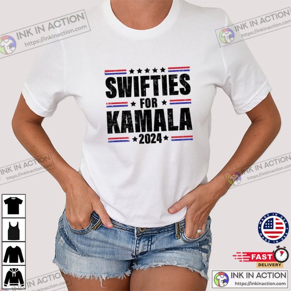 Swifties For Kamala, Kamala For President 2024 T-shirt