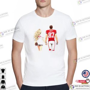 Taylor Swift And Travis Kelce Date Lovely Art T shirt 2