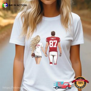 Taylor Swift And Travis Kelce Date Lovely Art T shirt 3