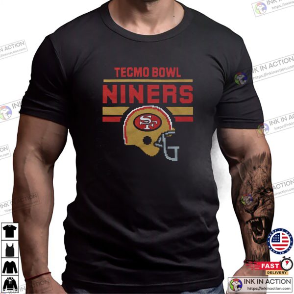 Tecmo Bowl SF Niners 8 Bit Style T-shirt