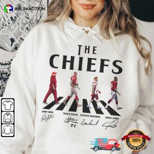 The Chiefs Abbey Road Walking Signatures KC Football T shirt 3