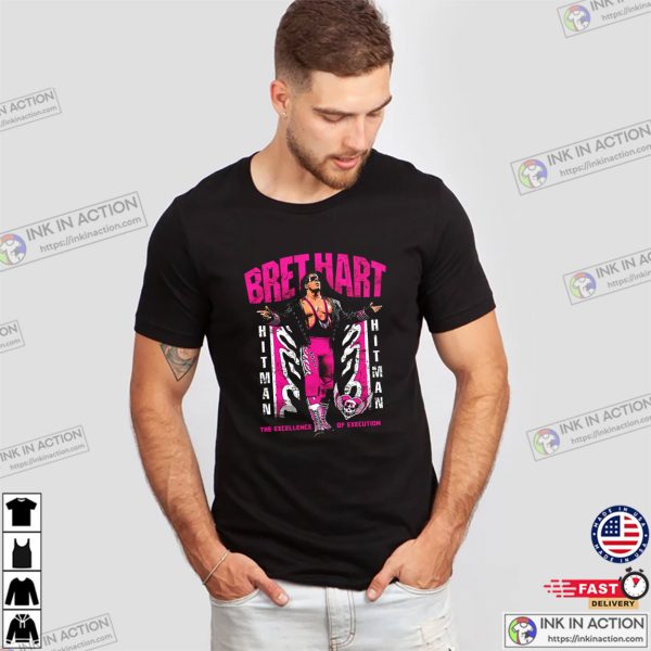 The Excellence Of Execution Hitman Bret Hart T-shirt