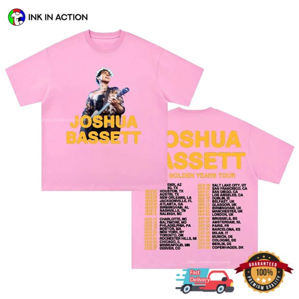 The Golden Years Tour Joshua Bassett Inspired 2 Sided Tee