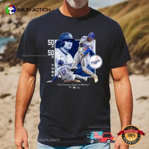 The Greatest Game In History LA Dodgers Shohei Ohtani Geaphic T shirt 3