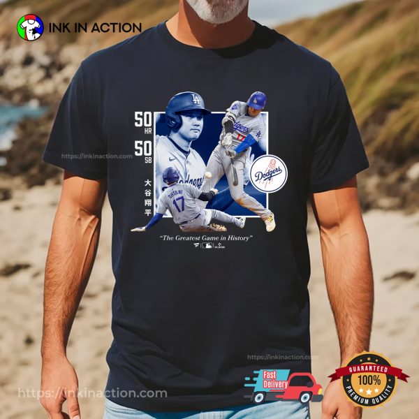 The Greatest Game In History LA Dodgers Shohei Ohtani Graphic T-shirt