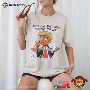 They're Eating The Dogs And The Cat Trump Debate 2024 T shirt 1