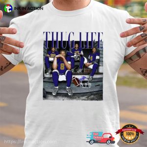 Thug Life Baltimore Football Funny T shirt 1