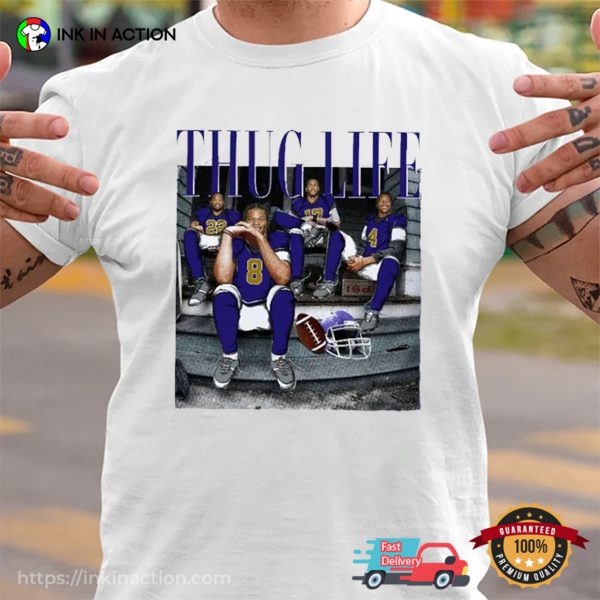 Thug Life Baltimore Football Funny T-shirt