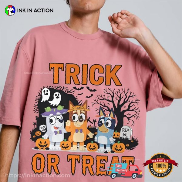 Trick Or Treat Bluey Comfort Colors T-shirt