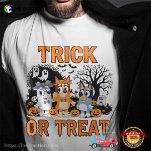 Trick Or Treat Bluey Comfort Colors T shirt 3