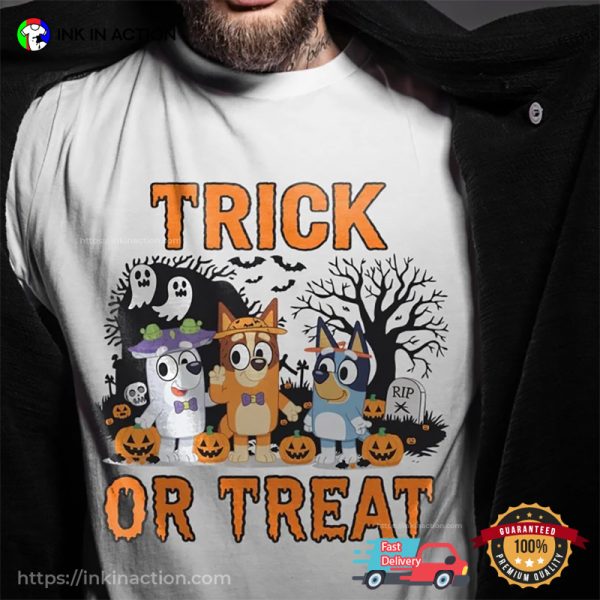 Trick Or Treat Bluey Comfort Colors T-shirt