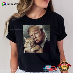 Trump And Cat Lady Funny Political T shirt 2