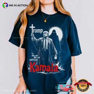 Trump Exorcise Kamala Funny Anti Kamala Comfort Colors Tee 1