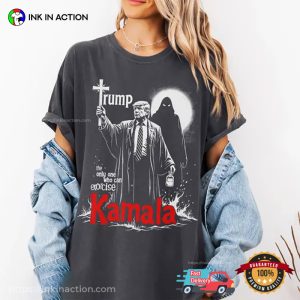 Trump Exorcise Kamala Funny Anti Kamala Comfort Colors Tee