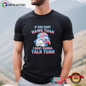 USA Patriotic Eagle Hawk Tuah T-shirt