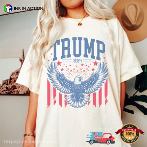 Eagle American Flag Trump 2024 Republican Comfort Colors T-shirt