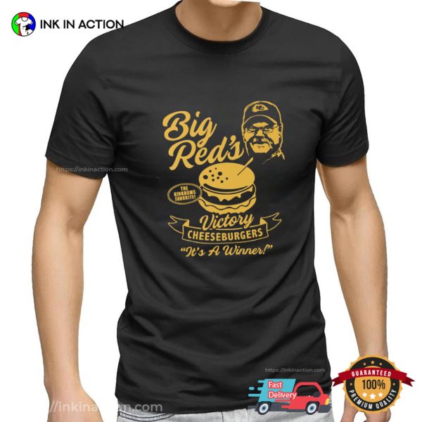 Victory Cheeseburger For Winner Big Red KC Chiefs Reid T-shirt