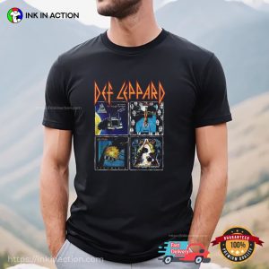 Vintage 90s Def Leppard Albums T Shirt 2