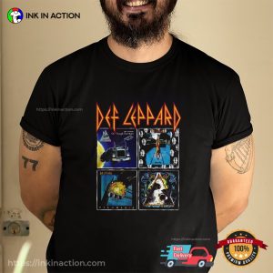 Vintage 90s Def Leppard Albums T Shirt 3