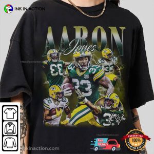 Vintage 90s Graphic Style Aaron Jones T Shirt 2